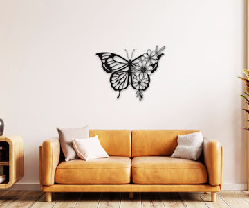 butterfly name personalized wall art – 16 gauge steel