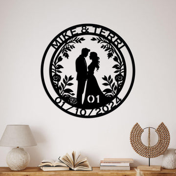 1th anniversary personalized metal sign – 16 gauge steel