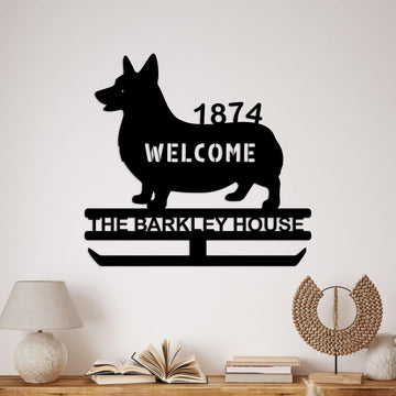 dog name personalized metal sign – 16 gauge steel