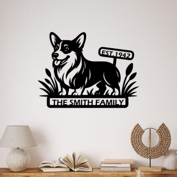 dog name personalized metal sign – 16 gauge steel