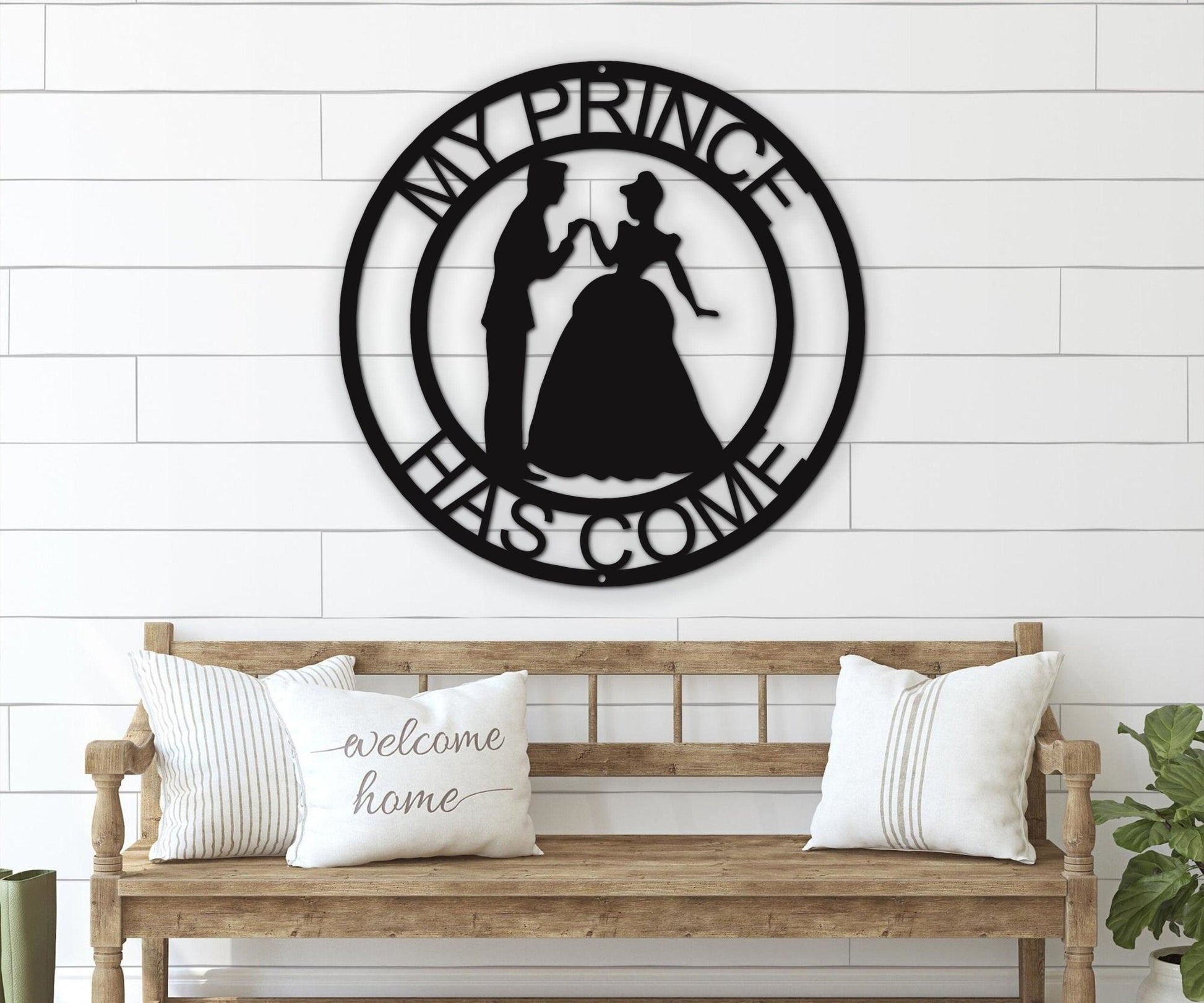 Couples Monogram Sign - Personalized Metal Wall Art for Newly Engaged Couples - Stylinsoul