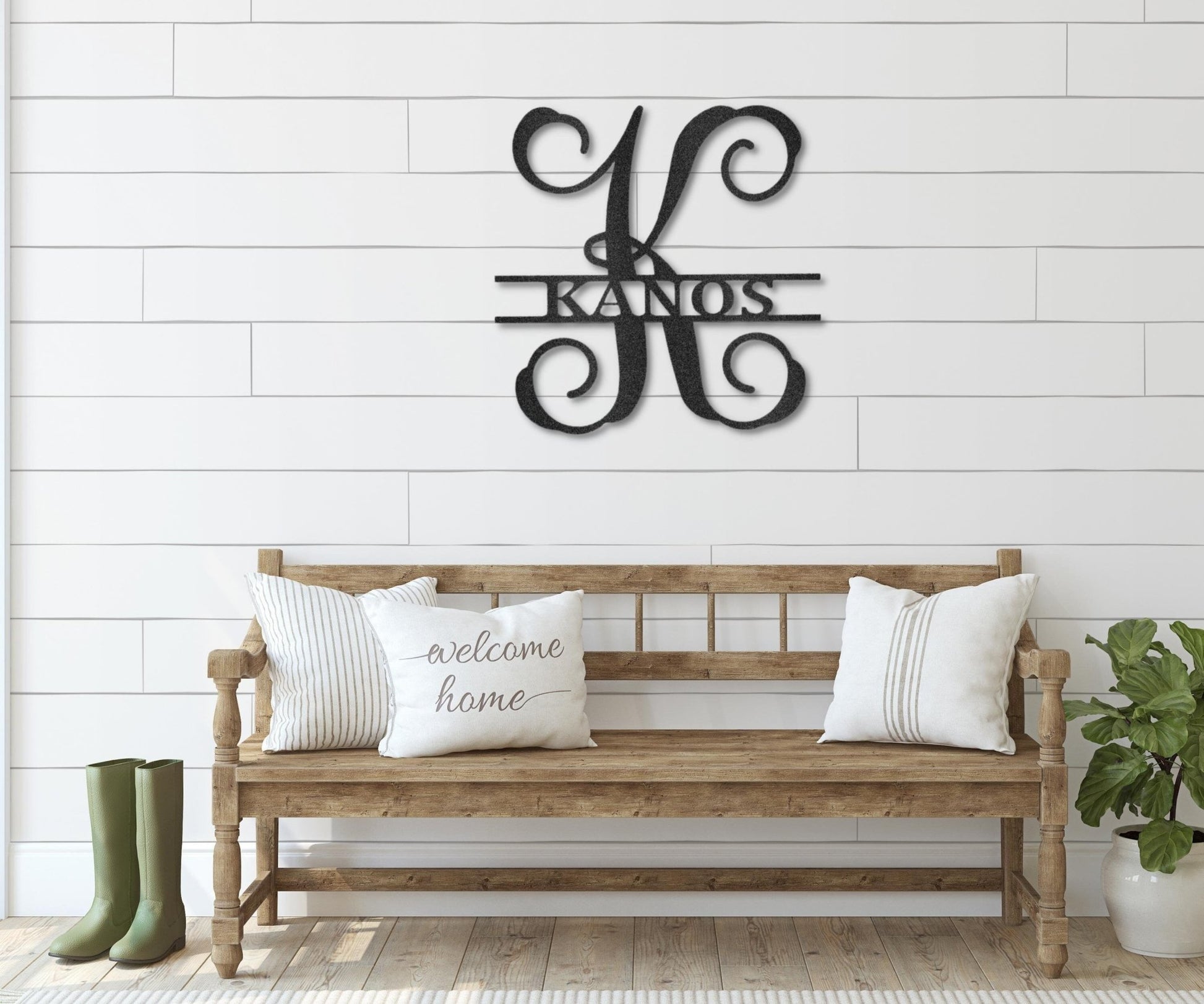 Last Name Sign - Couple Name Sign - Housewarming Gift for Farmhouse Decor - Stylinsoul