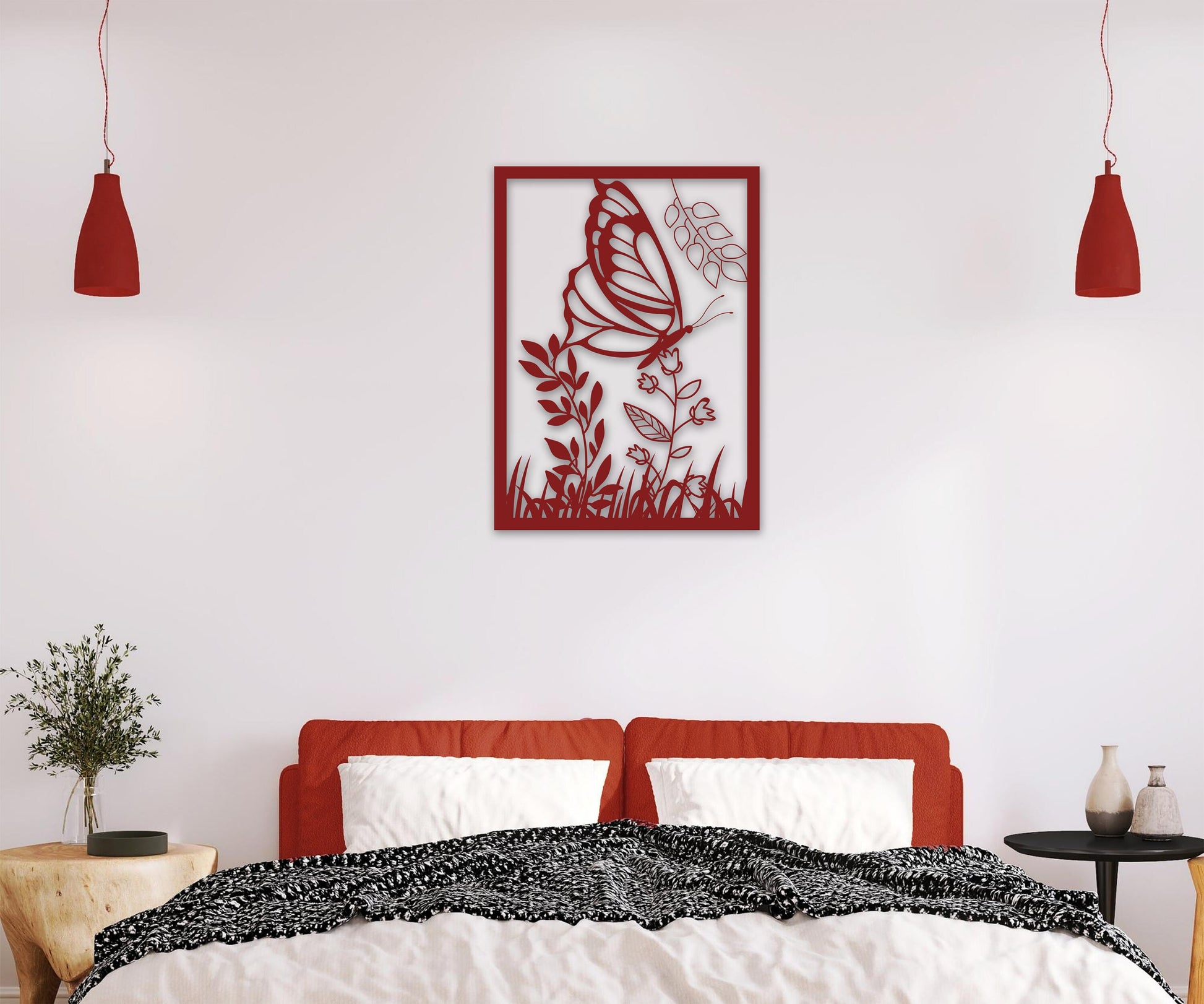 butterfly name personalized wall art – 16 gauge steel