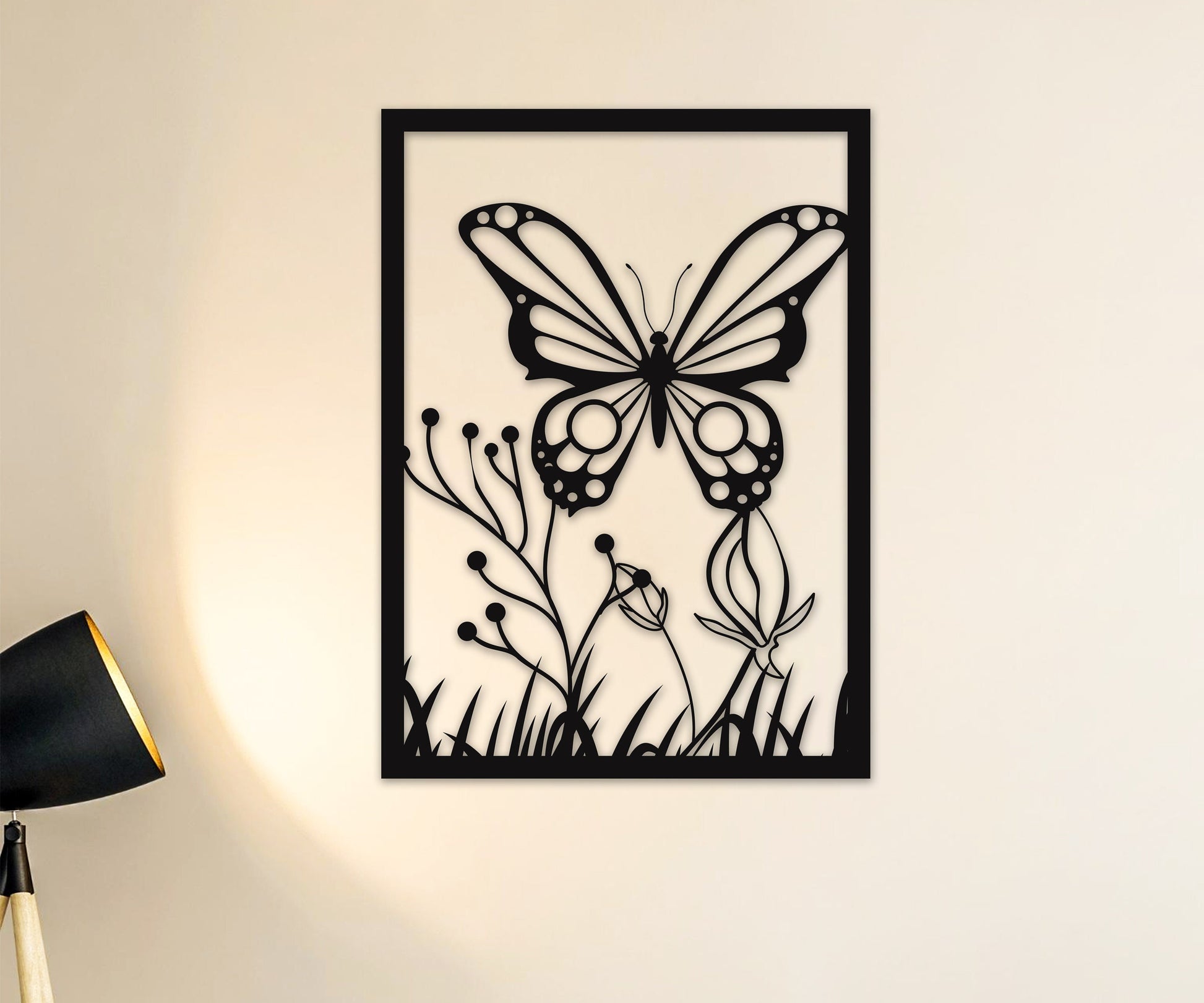 butterfly name personalized wall art – 16 gauge steel
