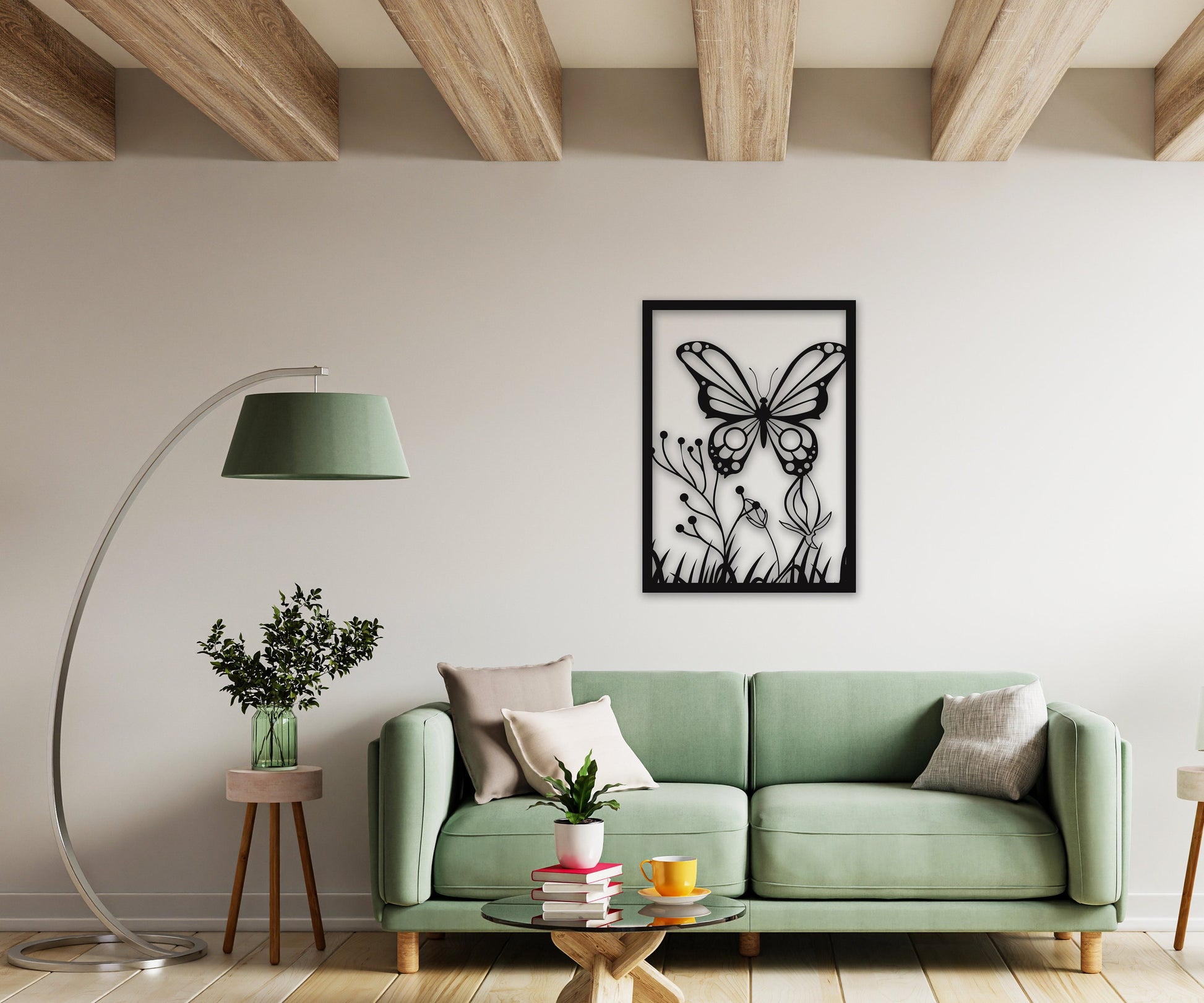 butterfly name personalized wall art – 16 gauge steel