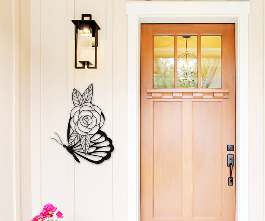 butterfly name personalized wall art – 16 gauge steel
