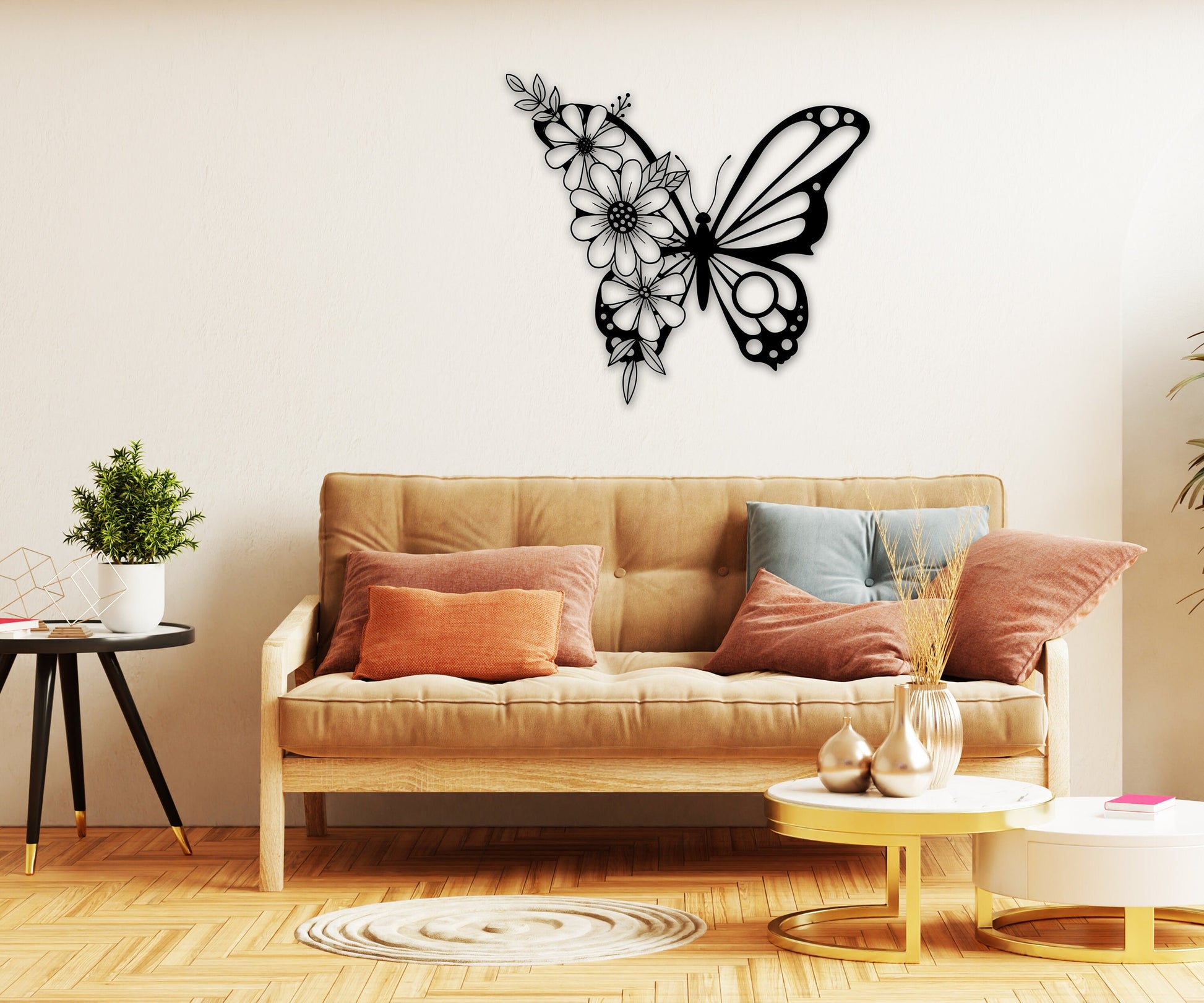 butterfly name personalized wall art – 16 gauge steel