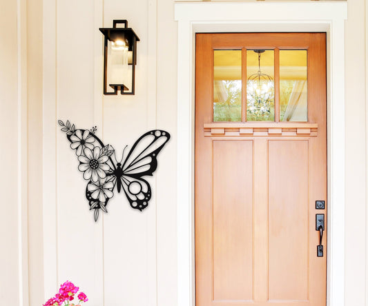 butterfly name personalized wall art – 16 gauge steel