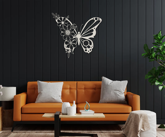 butterfly name personalized wall art – 16 gauge steel