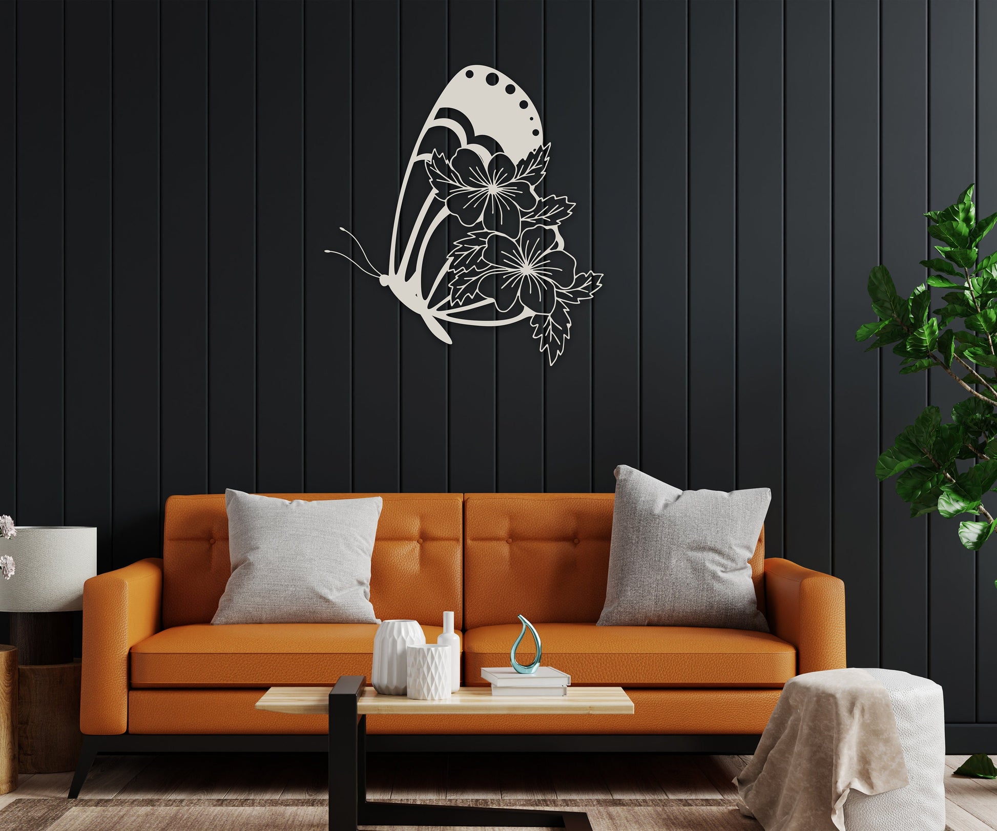 butterfly name personalized wall art – 16 gauge steel