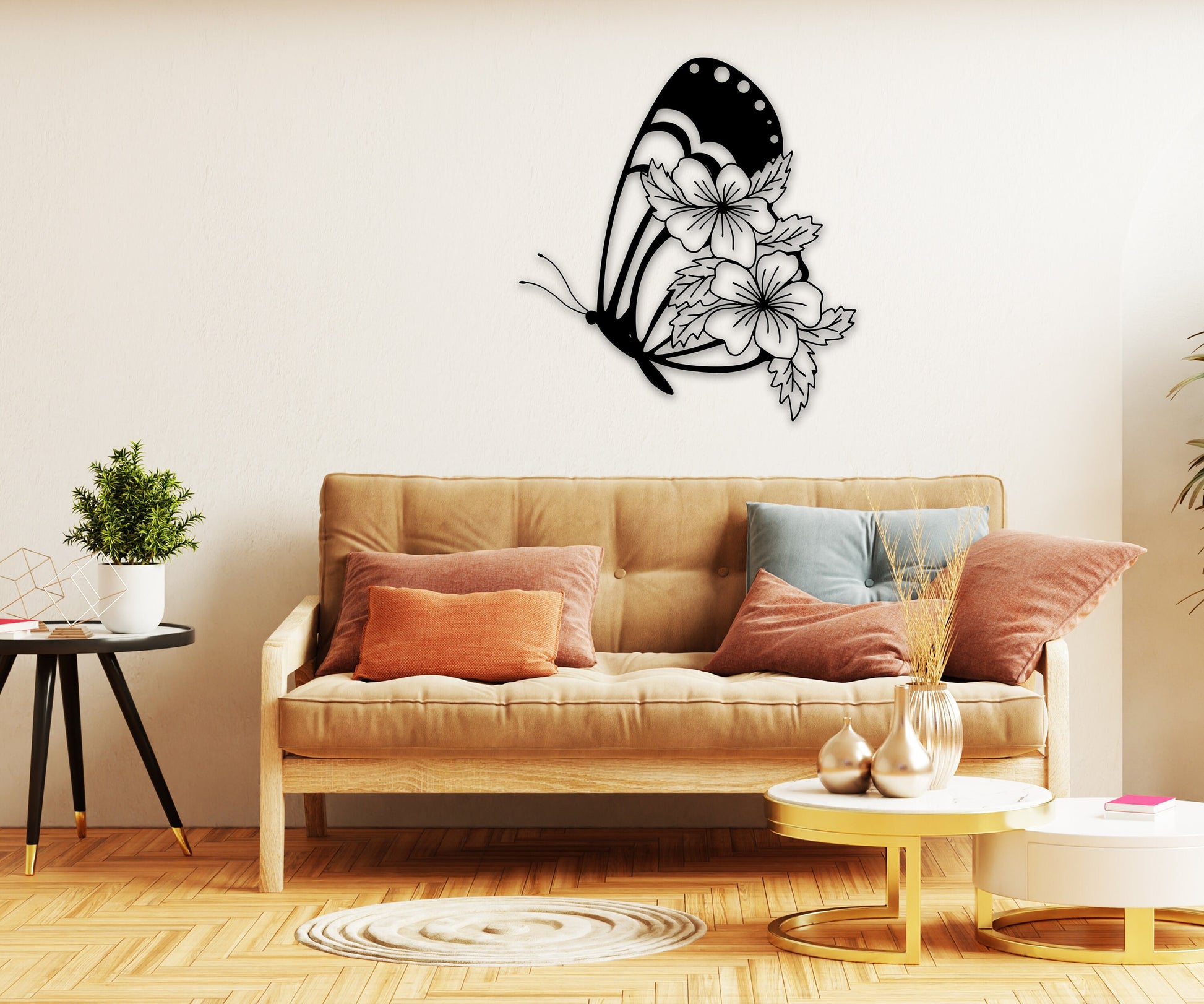 butterfly name personalized wall art – 16 gauge steel