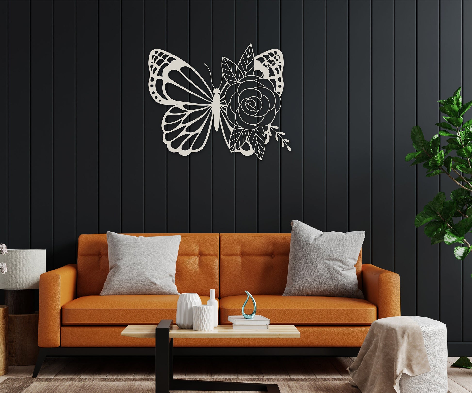 butterfly name personalized wall art – 16 gauge steel