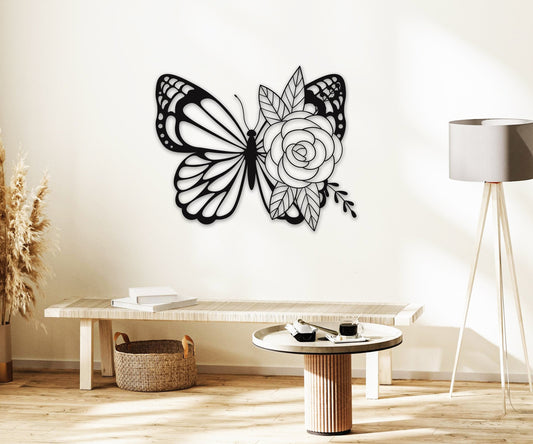 butterfly name personalized wall art – 16 gauge steel