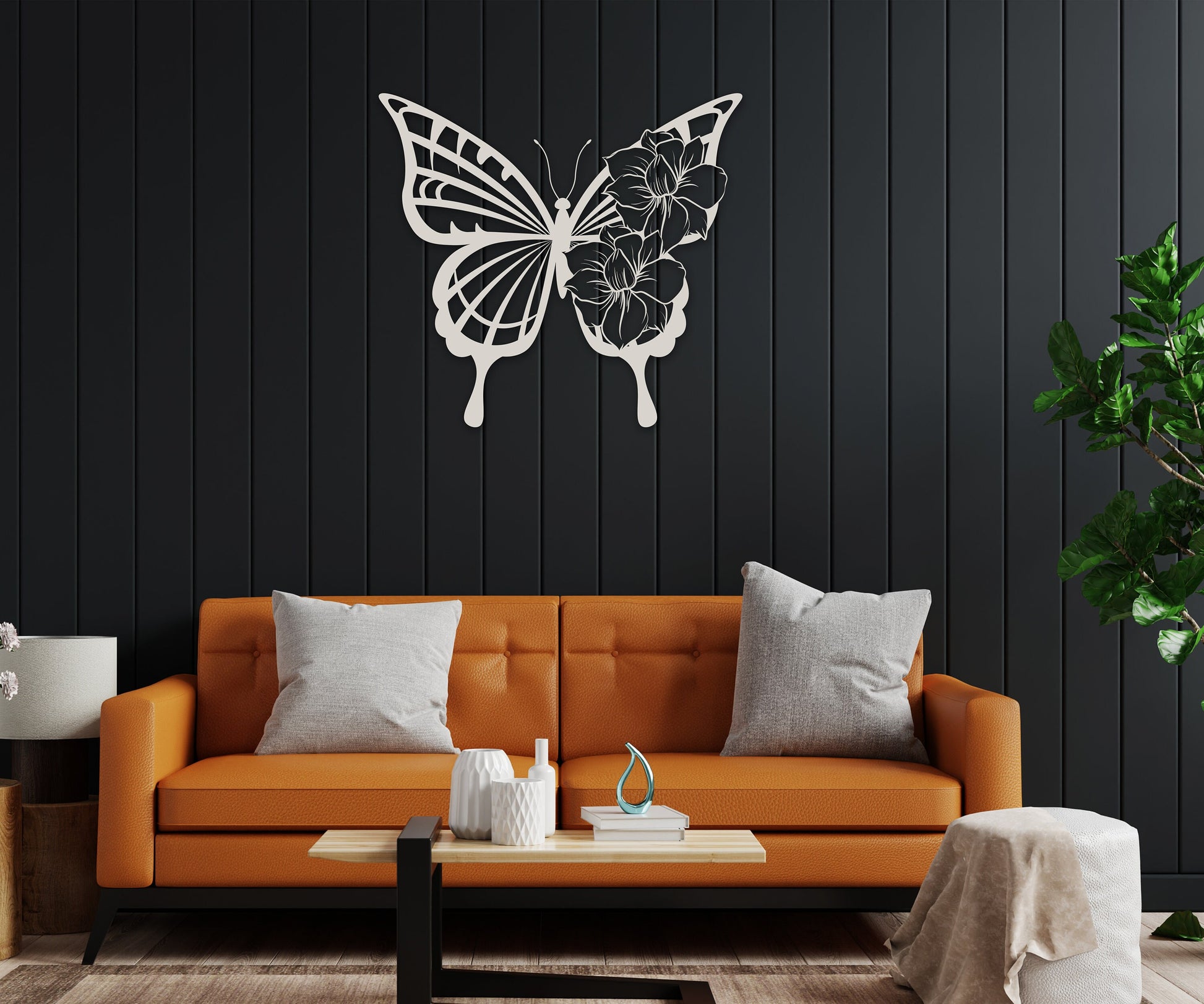 butterfly name personalized wall art – 16 gauge steel