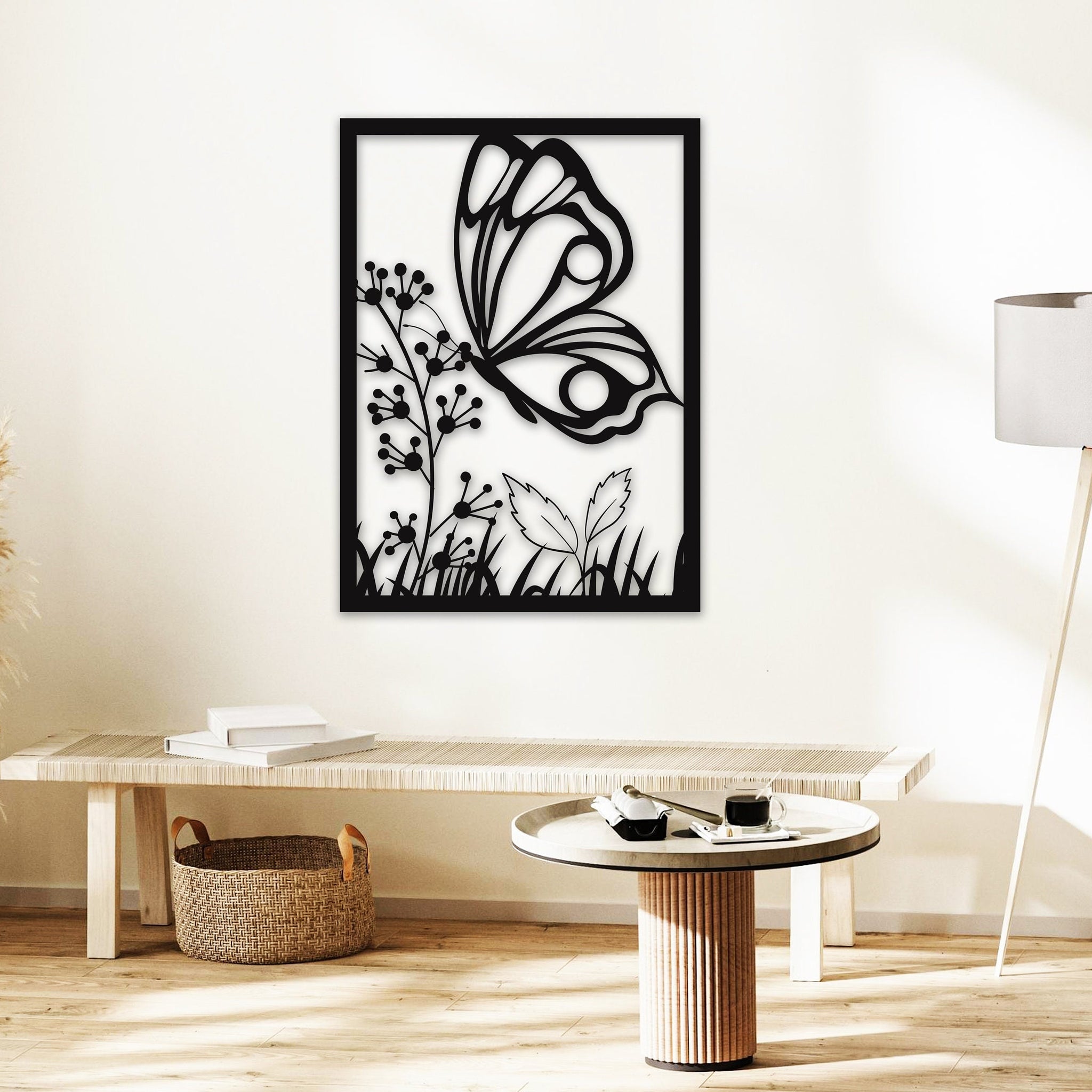 butterfly name personalized wall art – 16 gauge steel