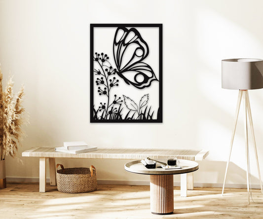 butterfly name personalized wall art – 16 gauge steel
