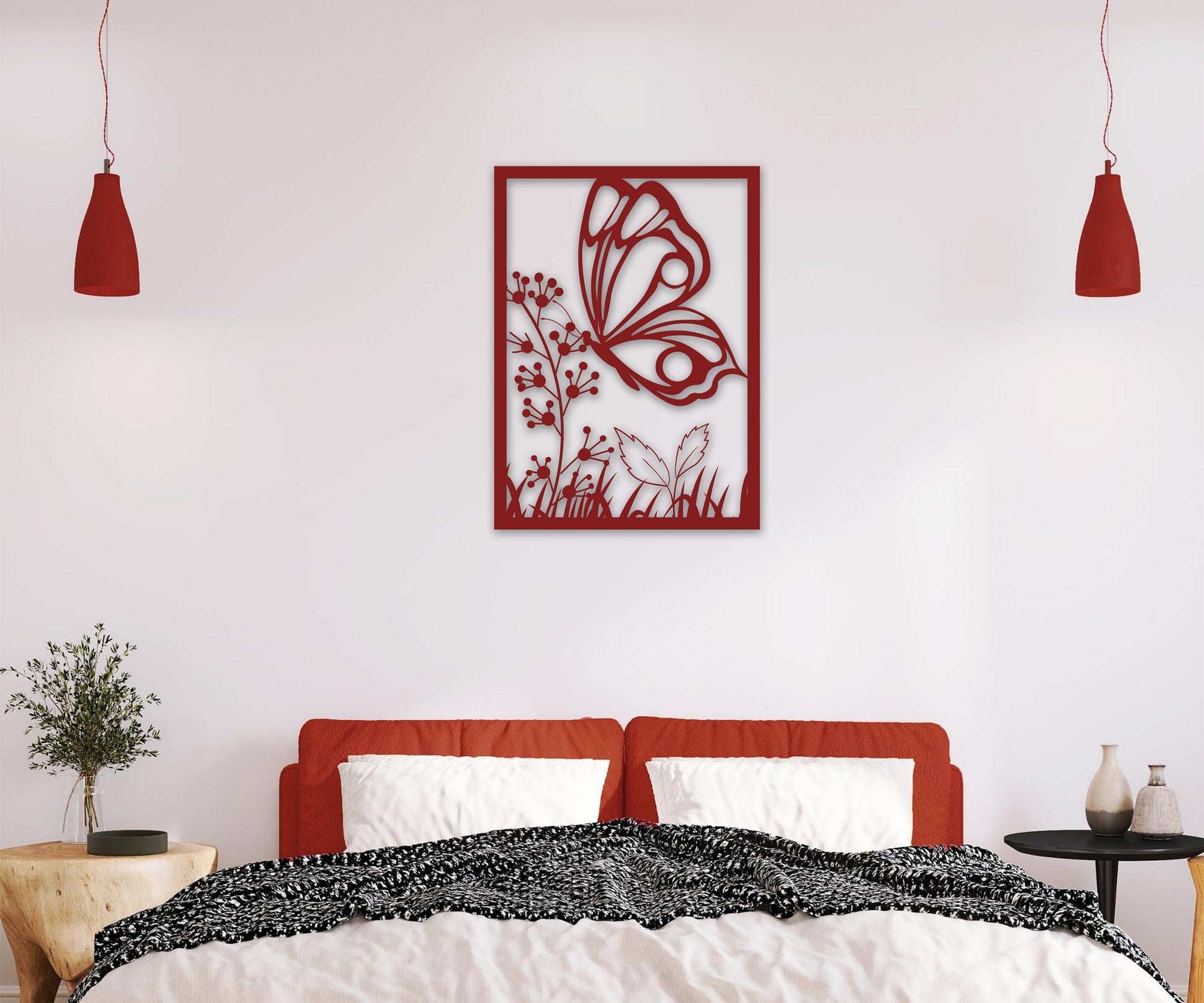 butterfly name personalized wall art – 16 gauge steel
