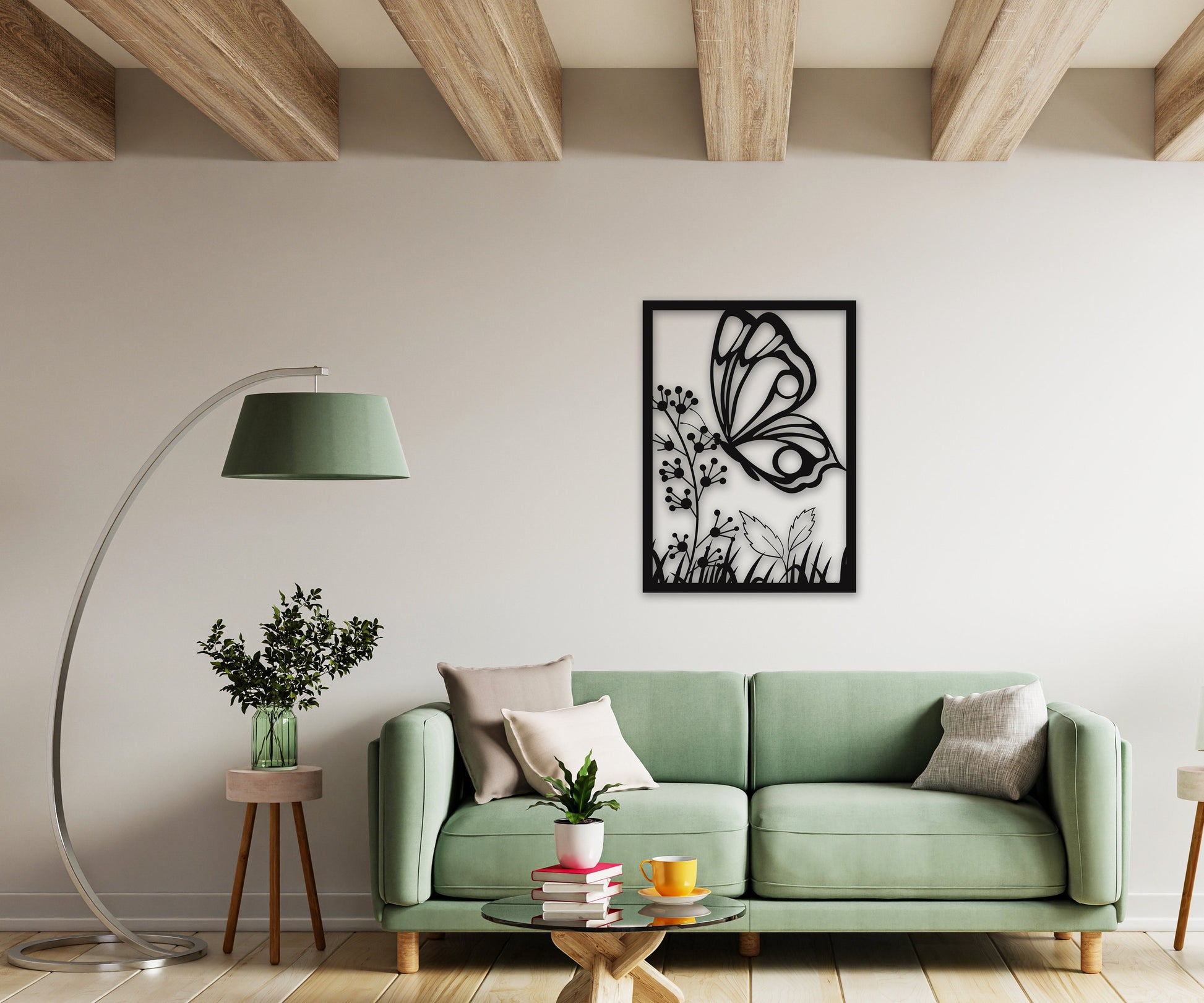 butterfly name personalized wall art – 16 gauge steel