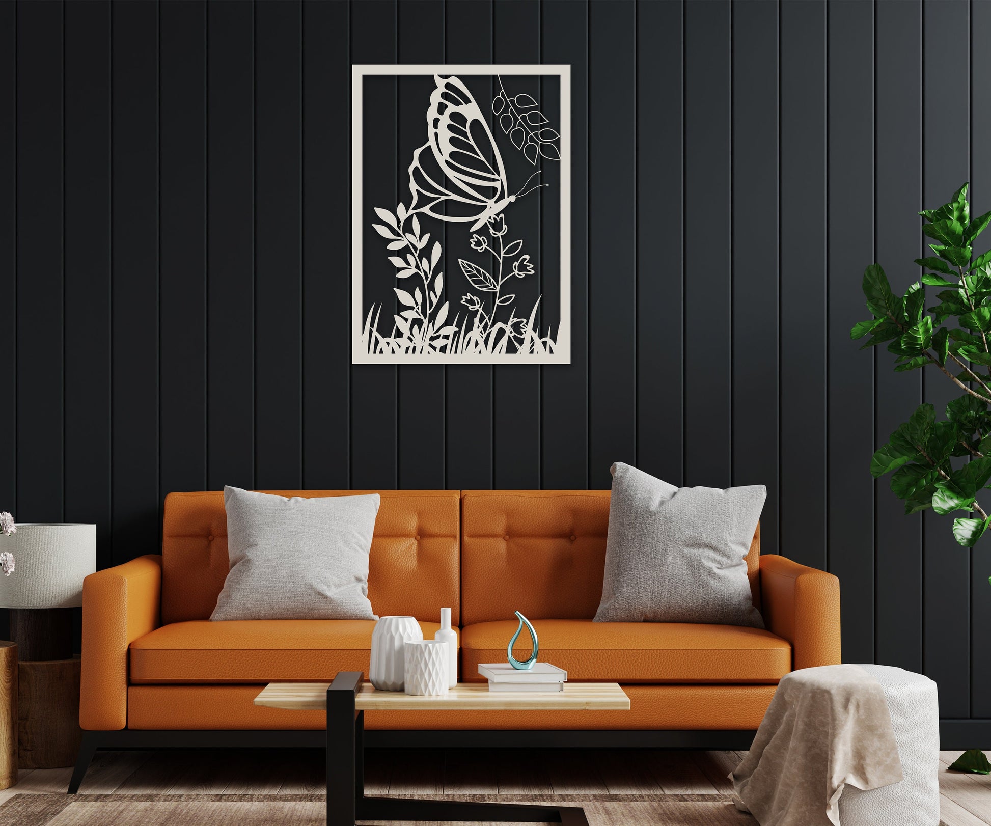 butterfly name personalized wall art – 16 gauge steel