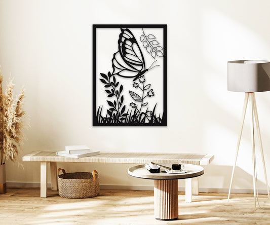 butterfly name personalized wall art – 16 gauge steel