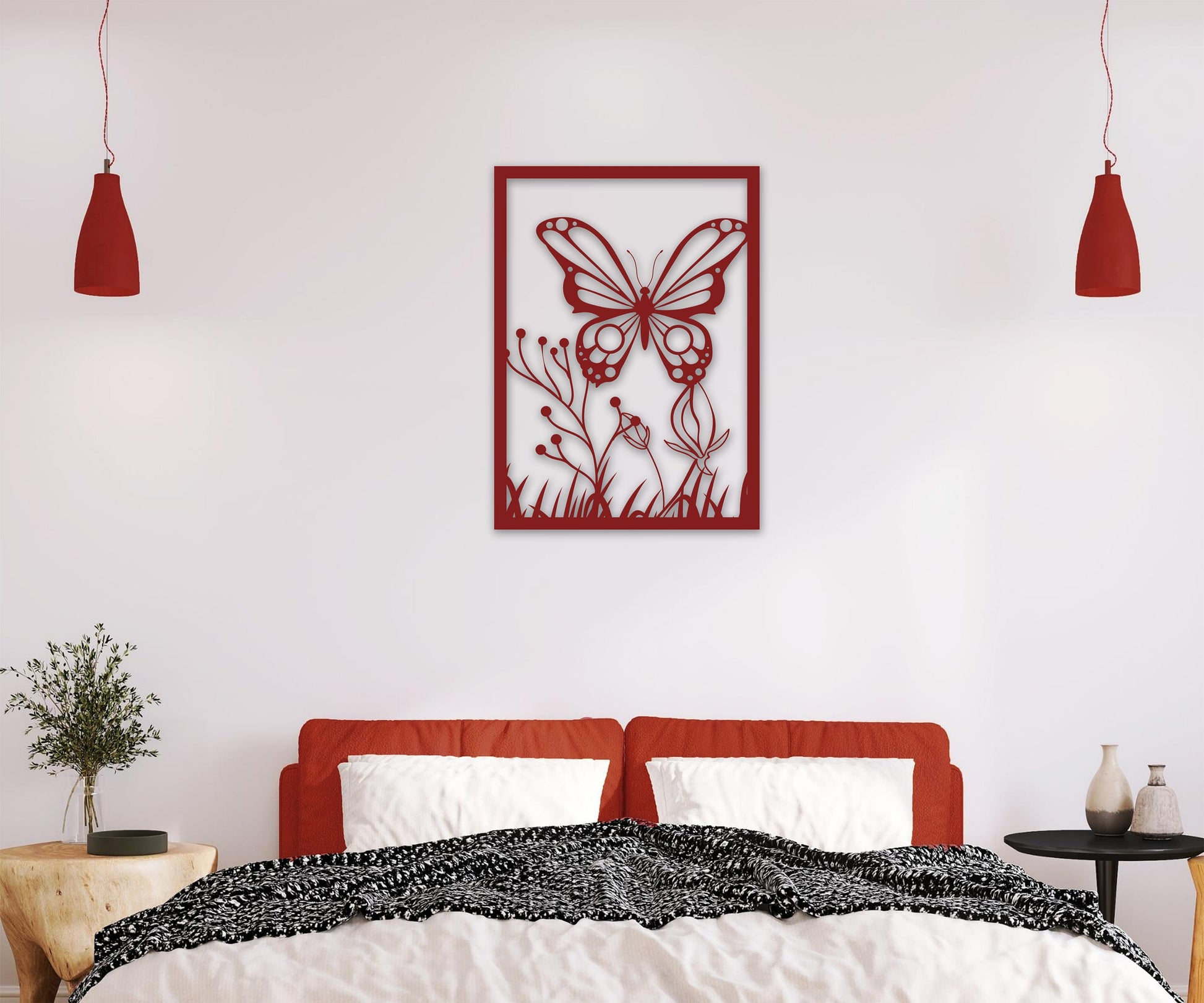 butterfly name personalized wall art – 16 gauge steel