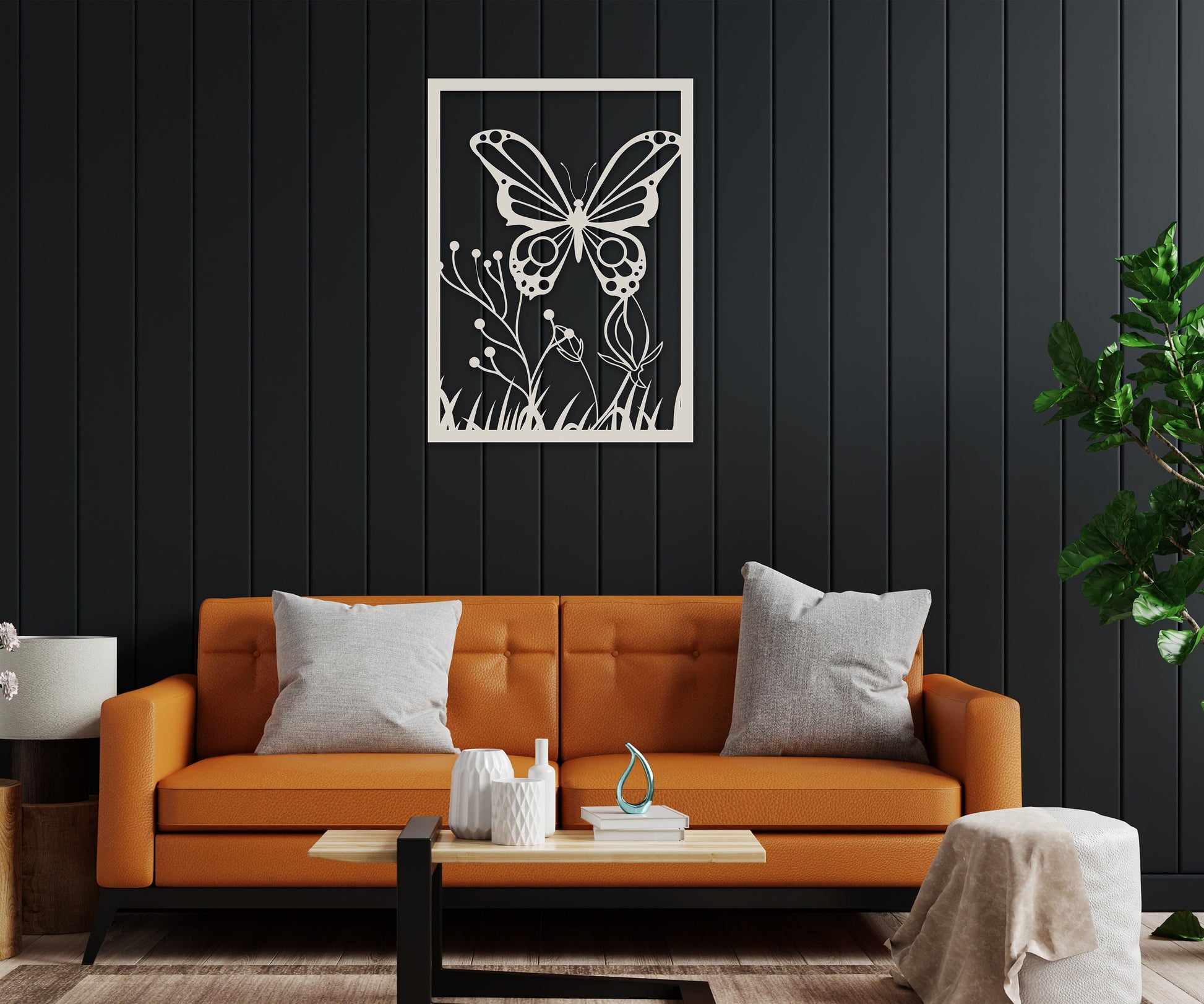butterfly name personalized wall art – 16 gauge steel