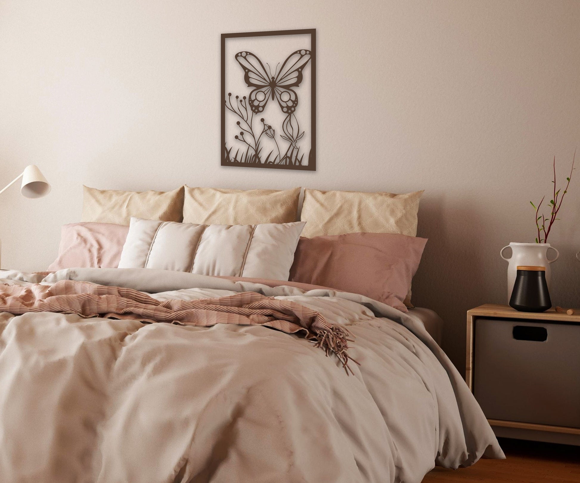 butterfly name personalized wall art – 16 gauge steel
