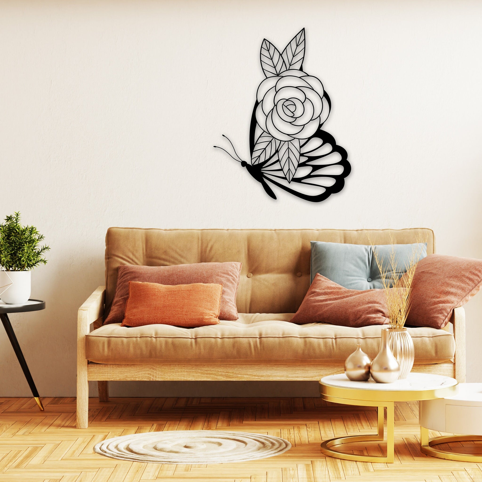 butterfly name personalized wall art – 16 gauge steel