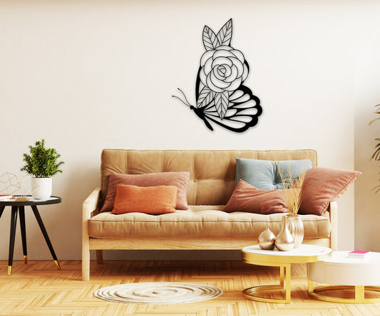 butterfly name personalized wall art – 16 gauge steel