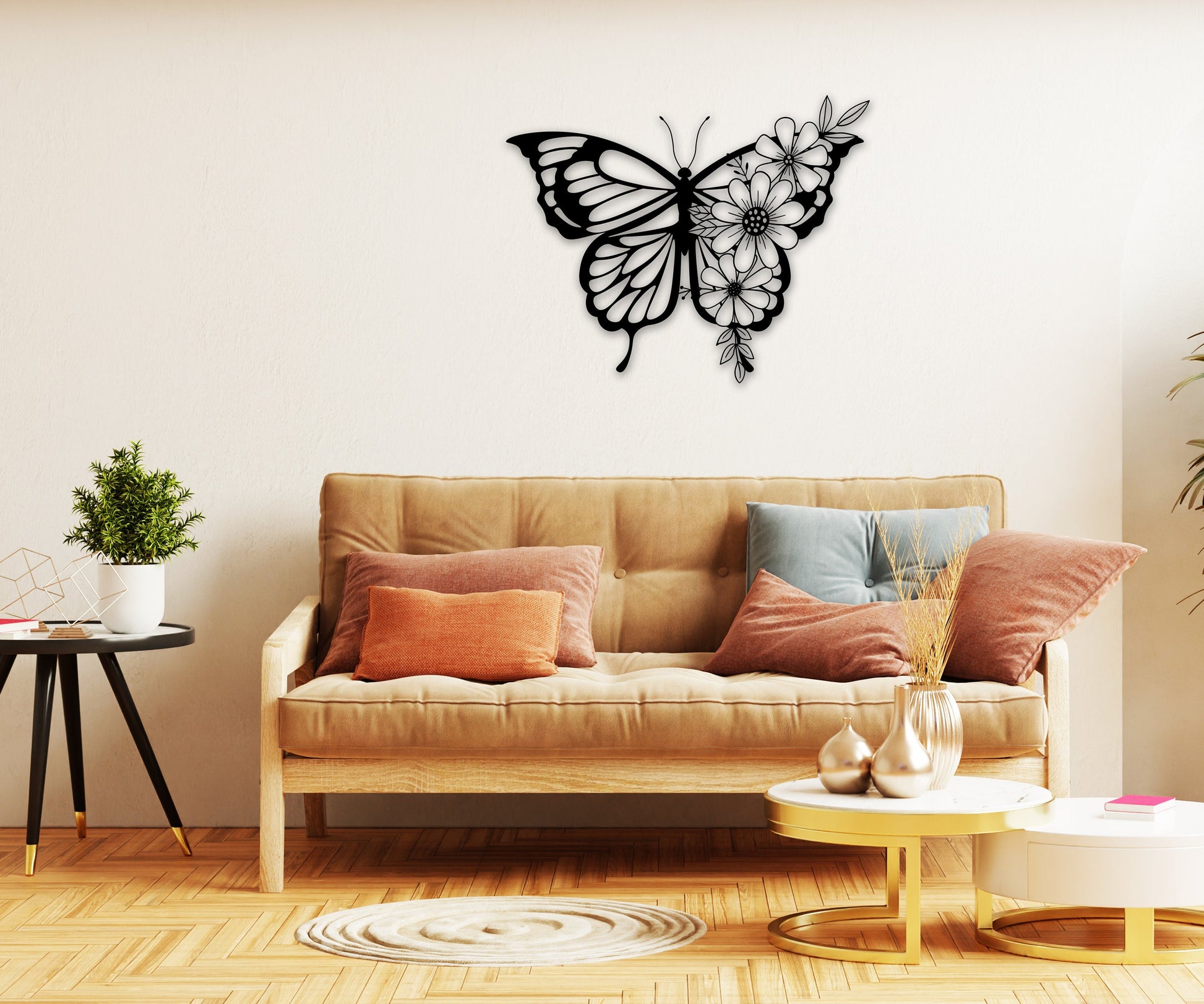 butterfly name personalized wall art – 16 gauge steel