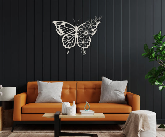 butterfly name personalized wall art – 16 gauge steel