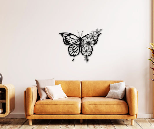 butterfly name personalized wall art – 16 gauge steel