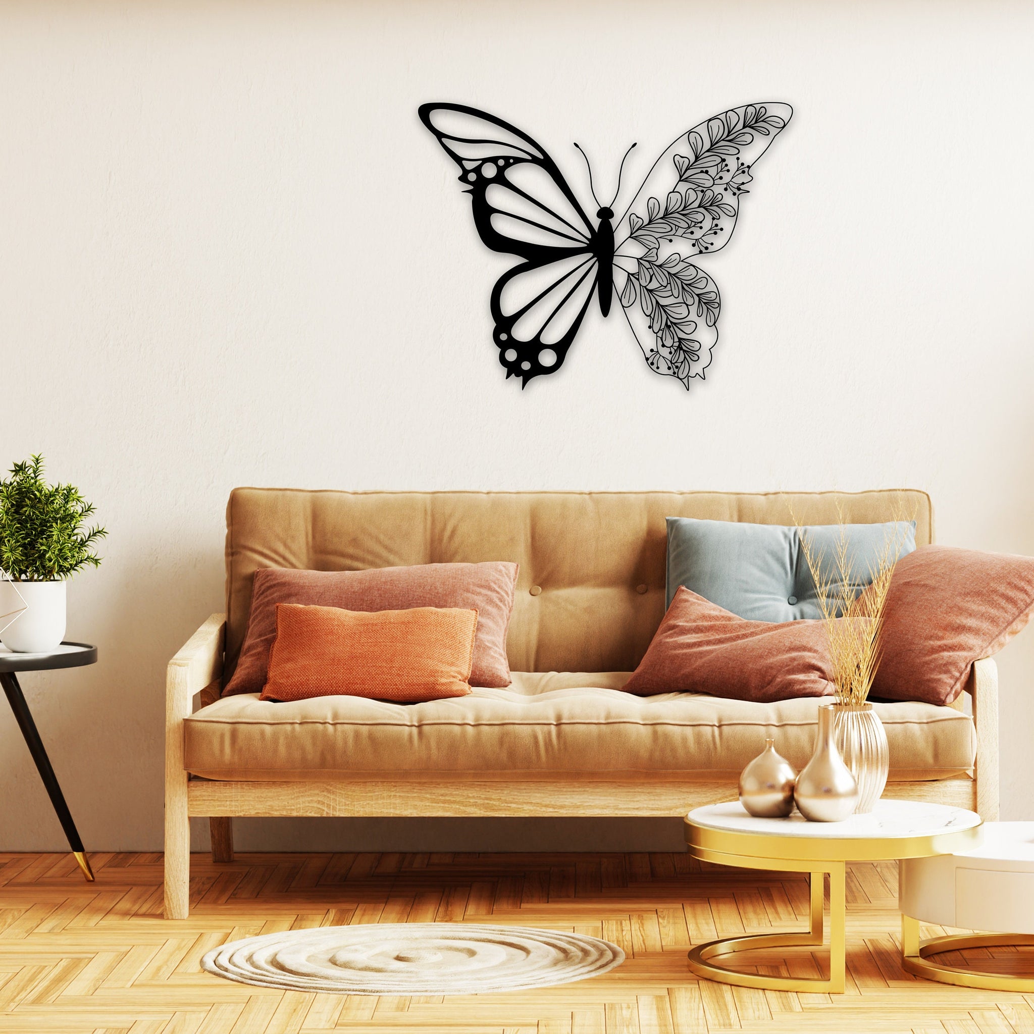 butterfly name personalized wall art – 16 gauge steel