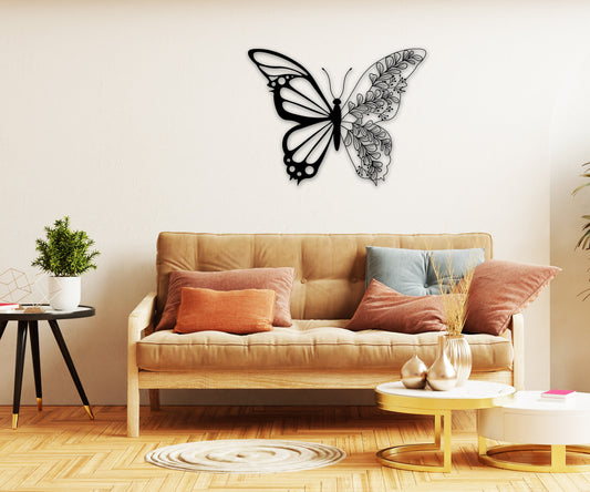 butterfly name personalized wall art – 16 gauge steel