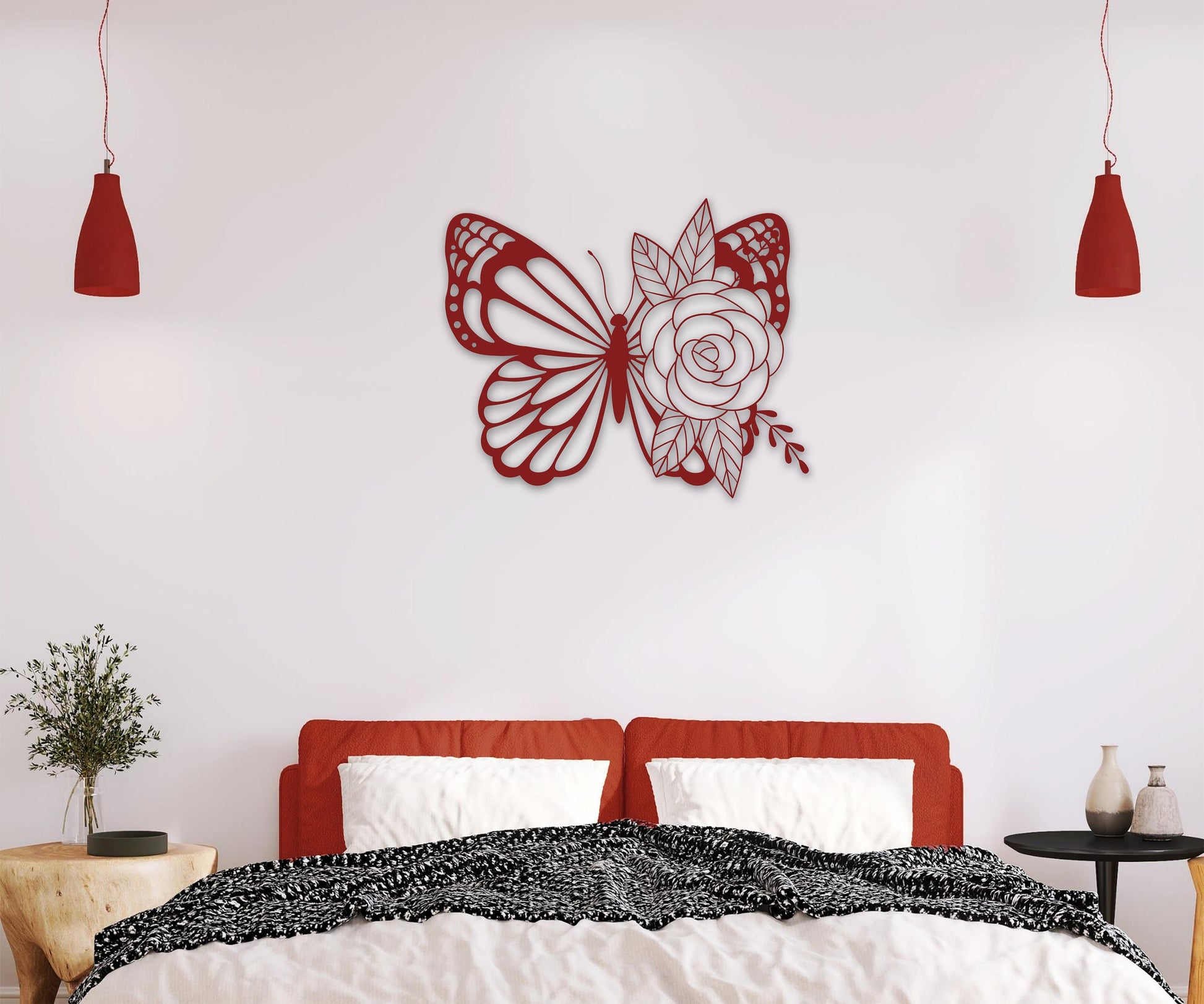 butterfly name personalized wall art – 16 gauge steel