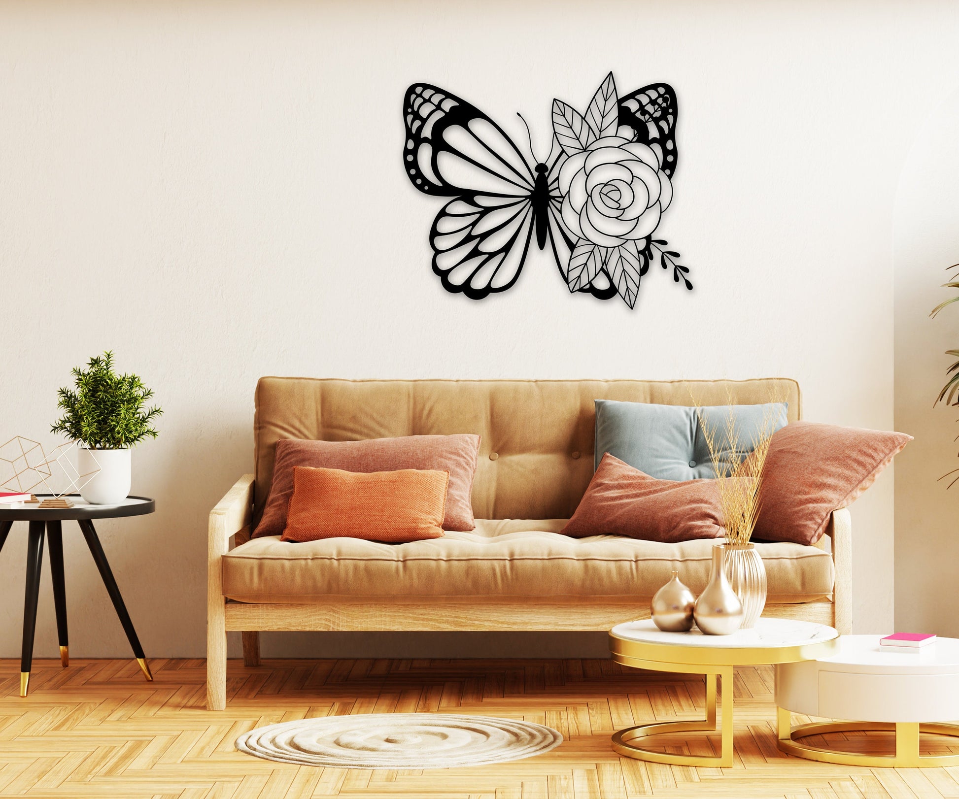 butterfly name personalized wall art – 16 gauge steel