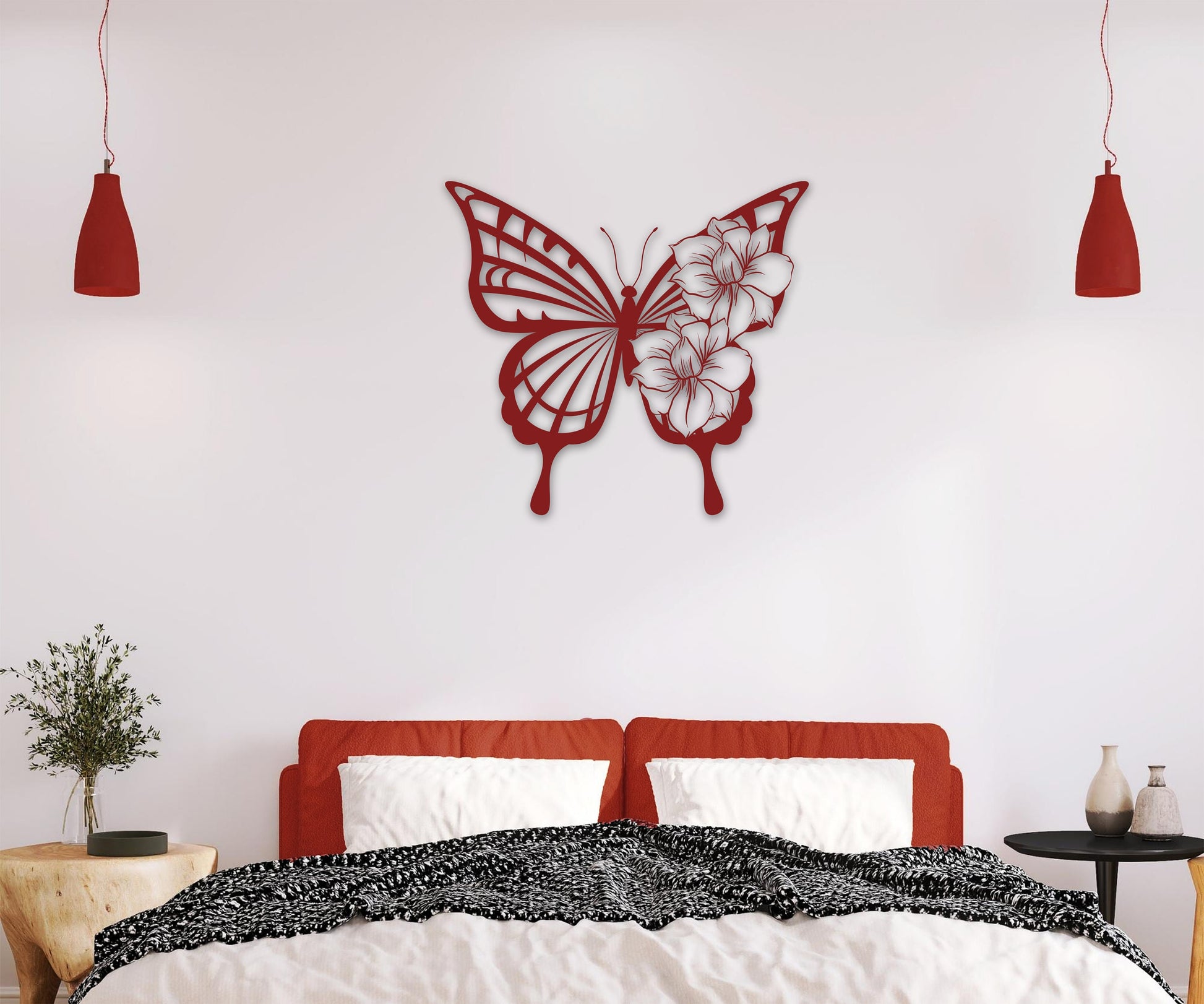 butterfly name personalized wall art – 16 gauge steel