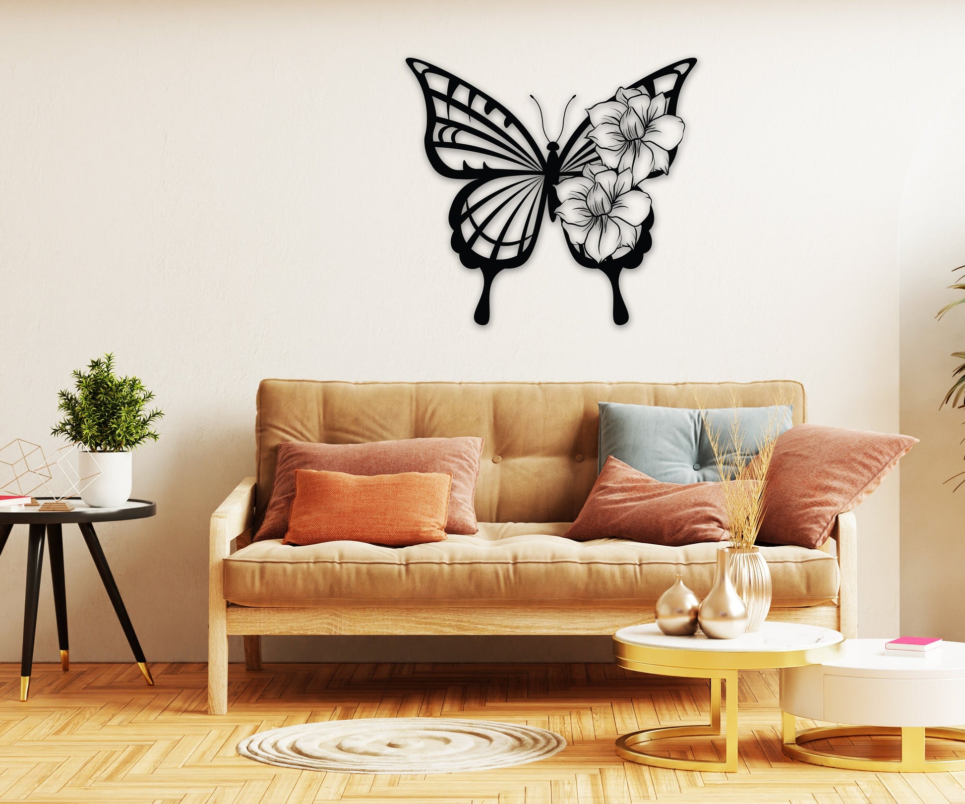 butterfly name personalized wall art – 16 gauge steel