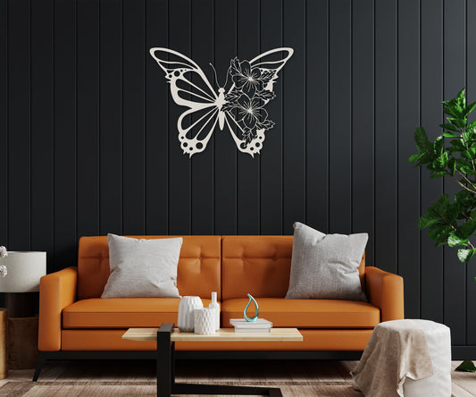 butterfly name personalized wall art – 16 gauge steel