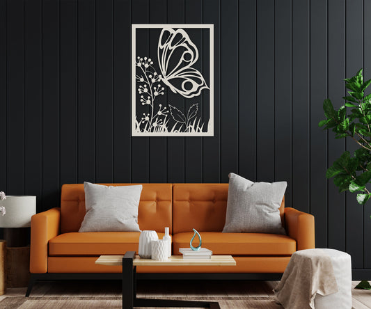 butterfly name personalized wall art – 16 gauge steel