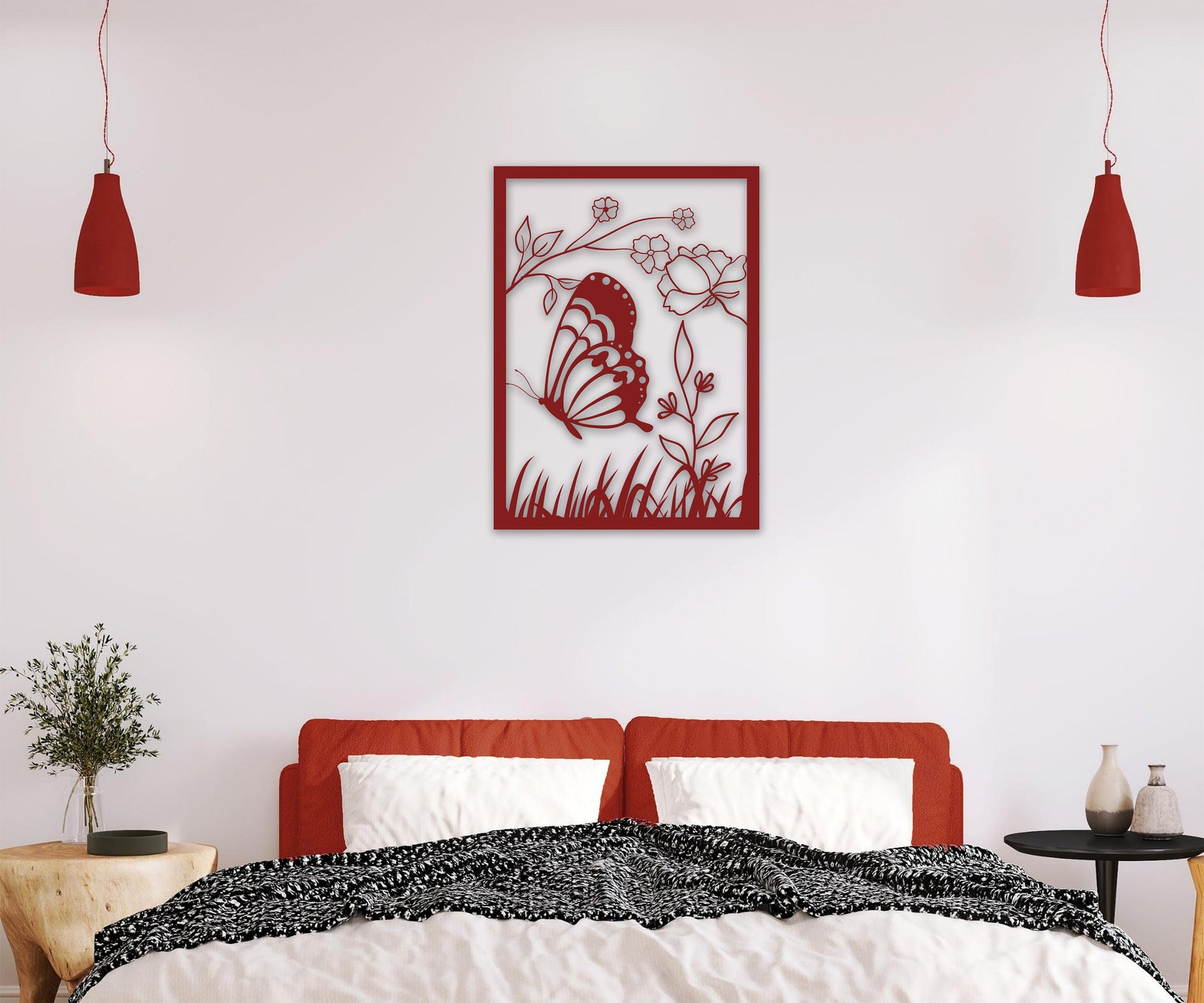 butterfly name personalized wall art – 16 gauge steel
