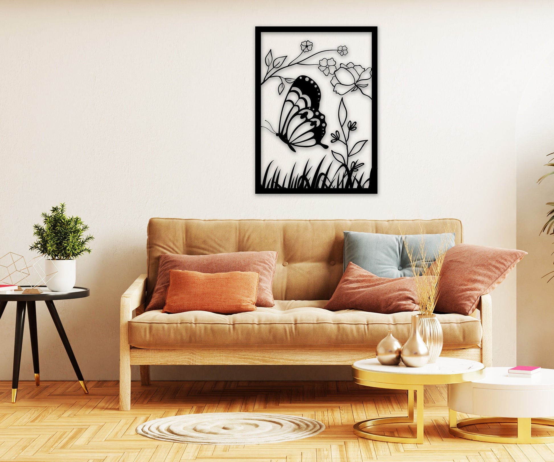 butterfly name personalized wall art – 16 gauge steel
