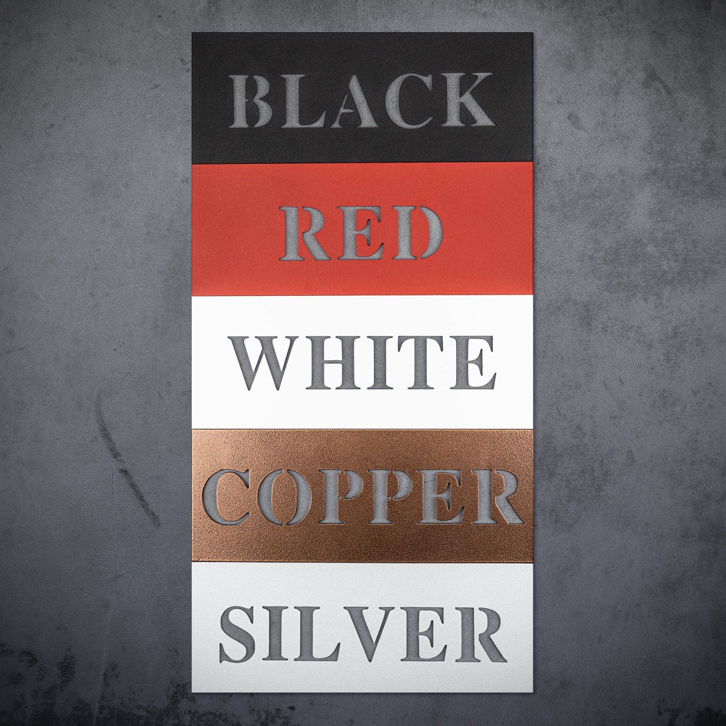 6th anniversary personalized metal sign – 16 gauge steel
