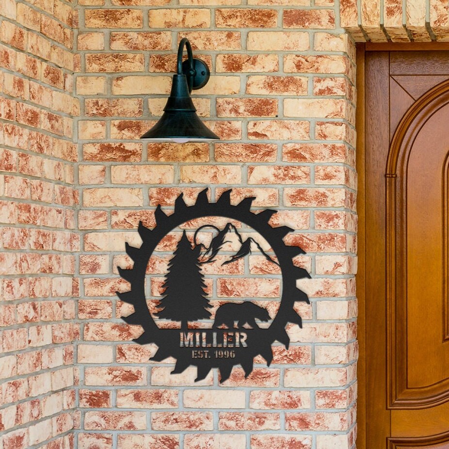 custom garage personalized metal sign – 16 gauge steel