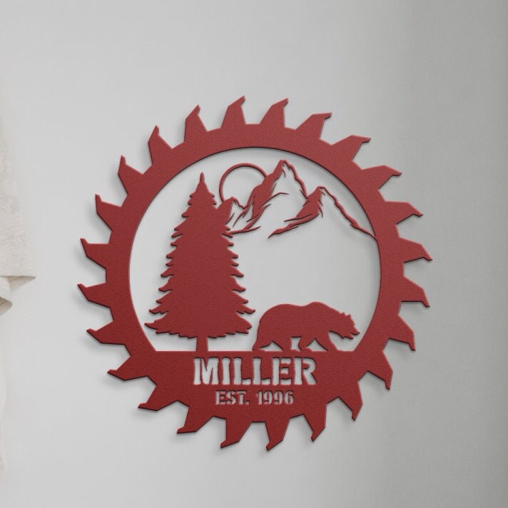 custom garage personalized metal sign – 16 gauge steel