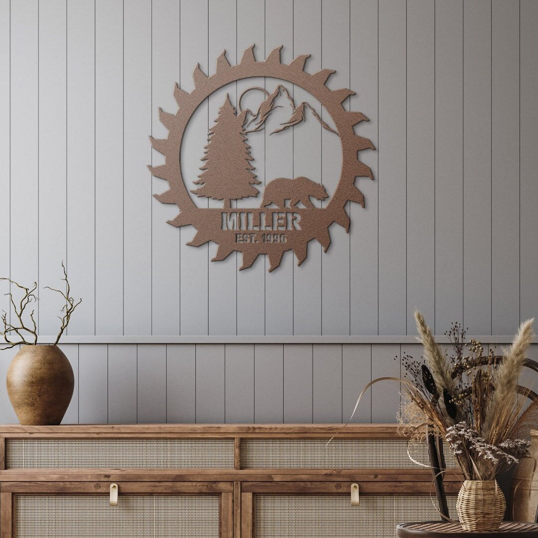 custom garage personalized metal sign – 16 gauge steel