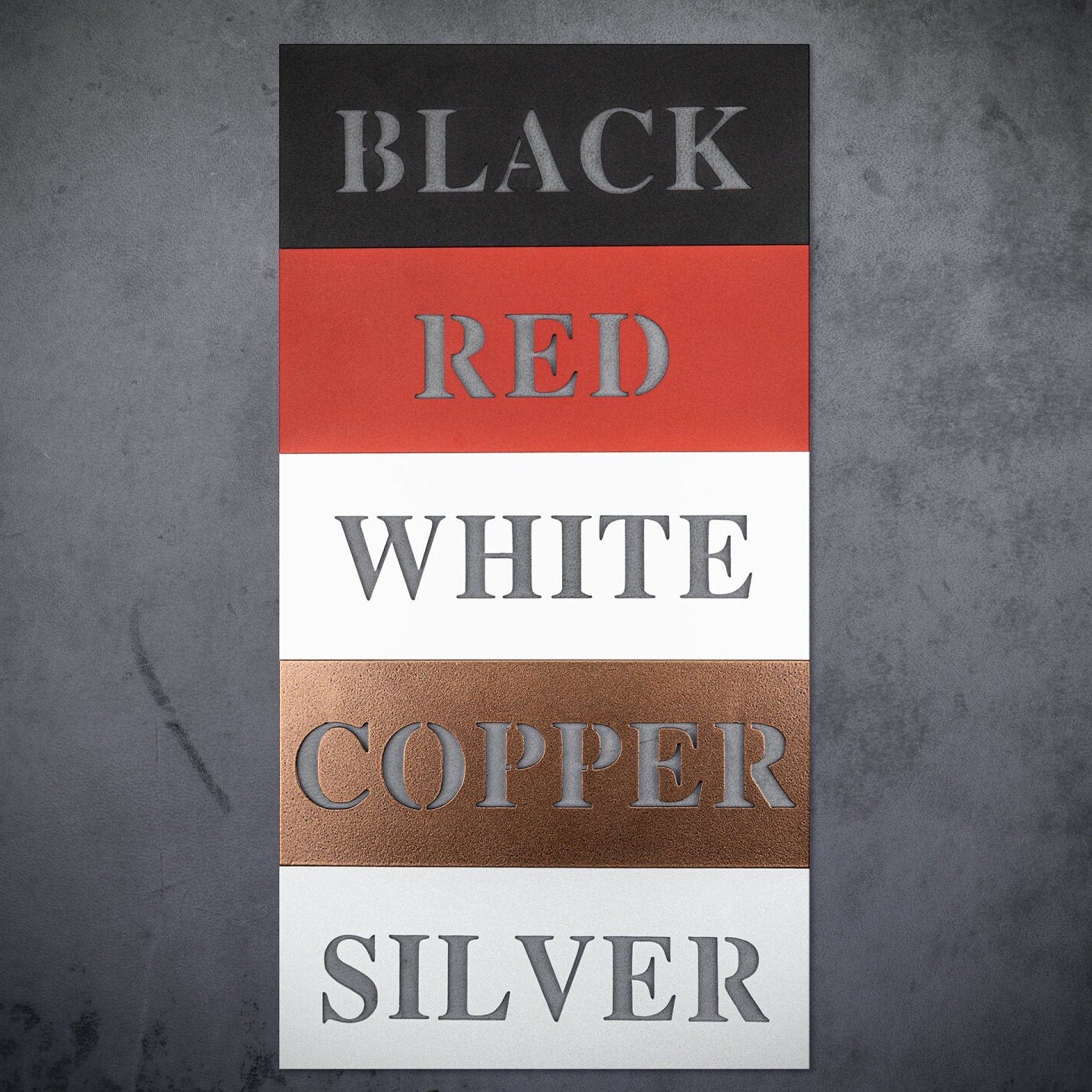 3th anniversary personalized metal sign – 16 gauge steel