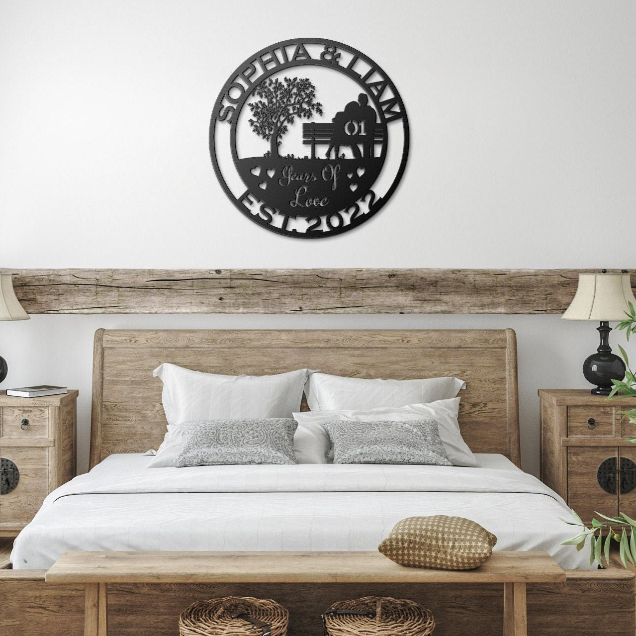 anniversary personalized metal sign – 16 gauge steel