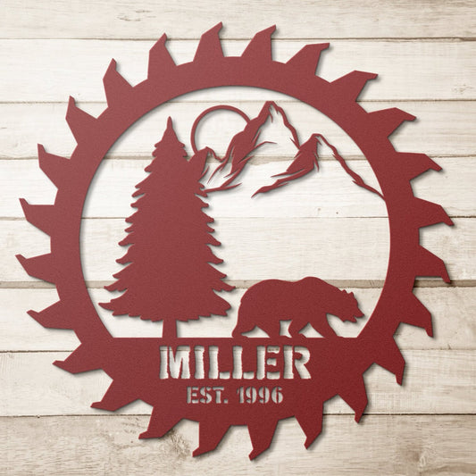 custom garage personalized metal sign – 16 gauge steel