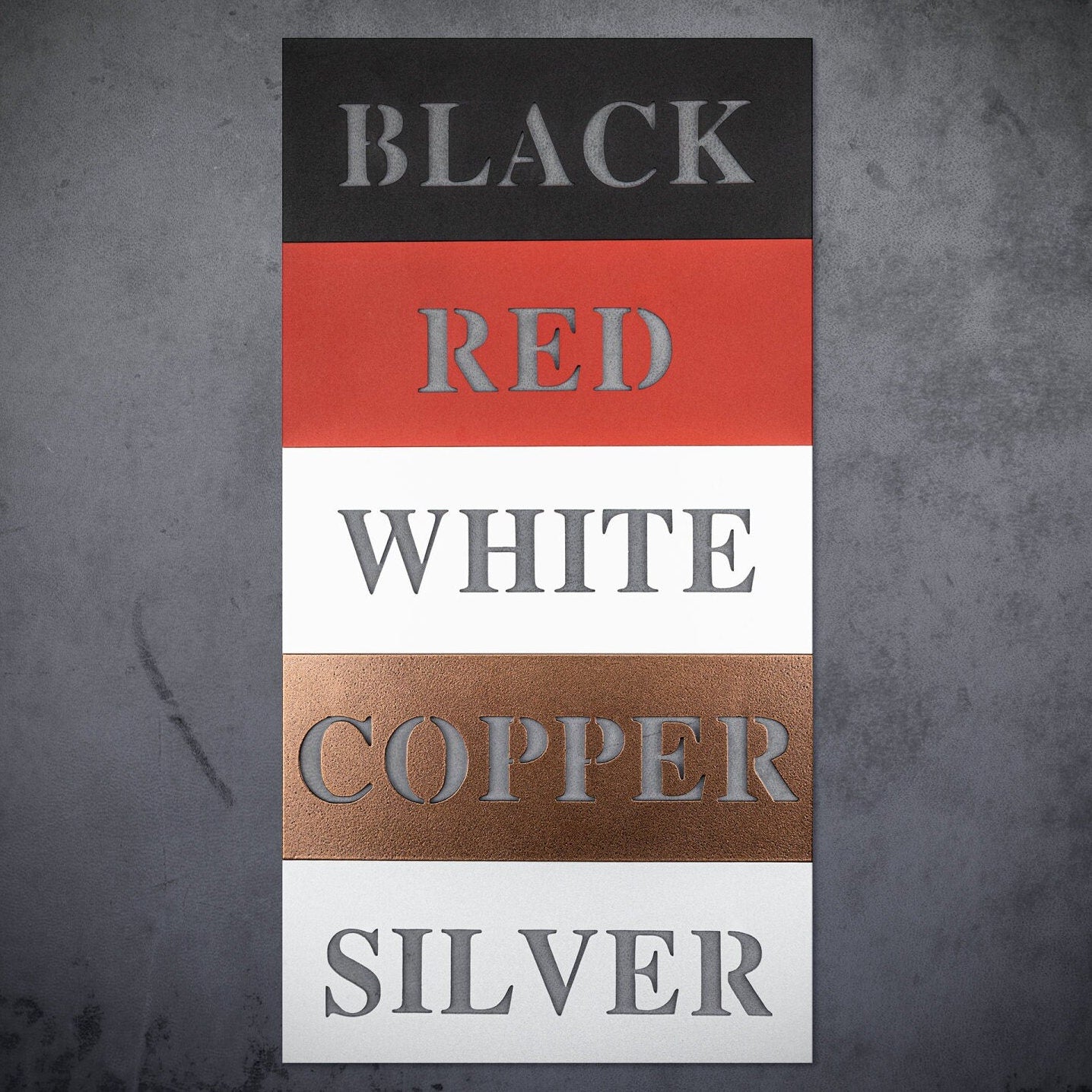 6th anniversary personalized metal sign – 16 gauge steel